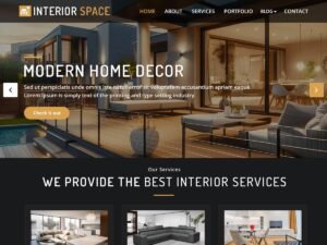 Free Interior Space  WordPress Theme