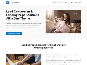 LandingSiteFree landing pages WordPress Theme