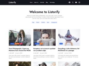 Listorify fotawp features WordPress Theme