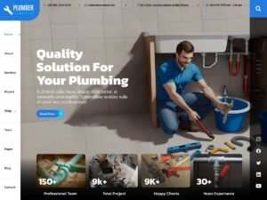 Plumbing Technician services plumbers WordPress Theme