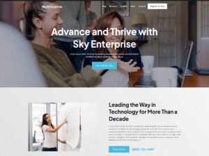 Sky Enterprise website block WordPress Theme