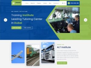 Training Institute Academy tutors tutoring WordPress Theme