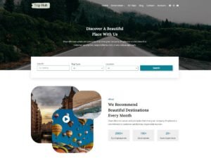 Triphub travel tour WordPress Theme
