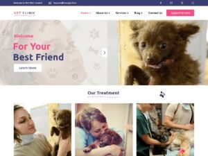 Free Veterinary Clinic  WordPress Theme