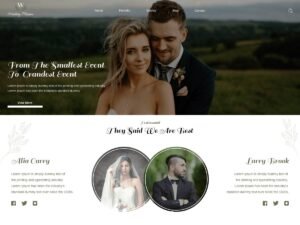 Wedding Event Management services parties WordPress Theme
