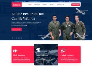 Free Aviation Industry WordPress Theme