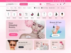 Free Beauty Cosmetic Store WordPress Theme