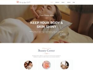 Free Beauty Parlour Elementor WordPress Theme