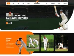 Free Cricket Club League WordPress Theme