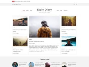 Free Daily Diary WordPress Theme