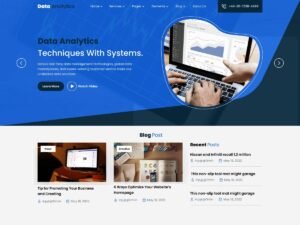 Free Data Analytics Center WordPress Theme
