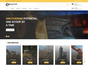 Free Excavator WordPress Theme