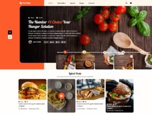 Free Food Blogger Hub WordPress Theme