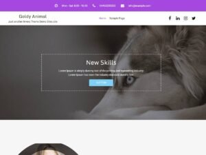 Free Goldy Animal WordPress Theme