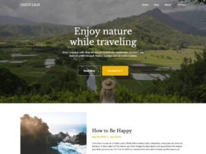 Free GreenLeaf Blog WordPress Theme