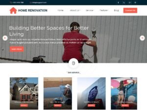 Free Home Renovation Work WordPress Theme
