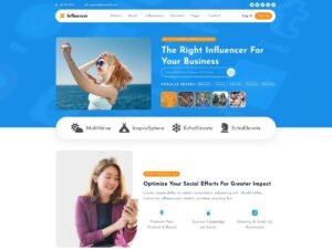 Free Influencer Marketing WordPress Theme