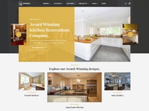 Free Kitchen Interior Design WordPress Theme