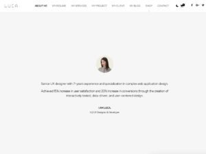 Free Luca Portfolio WordPress Theme