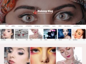 Free Makeup Blog WordPress Theme