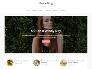 Free Peace Blog WordPress Theme