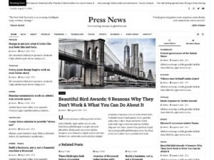 Free Press News WordPress Theme