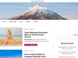 Free Quest Blog WordPress Theme