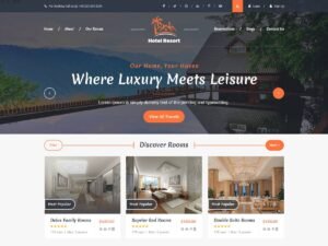 Free Resort Vacation WordPress Theme