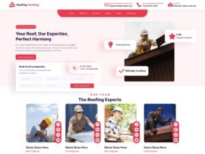 Free Roofing Flooring WordPress Theme