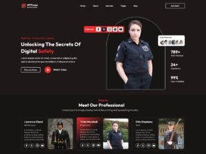 Free Security Services Elementor WordPress Theme