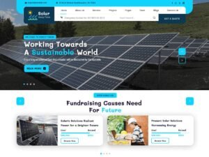 Free Solar System Company WordPress Theme