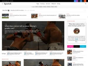 Free SportsX WordPress Theme