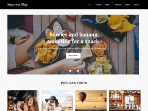 Free Suppress Blog WordPress Theme