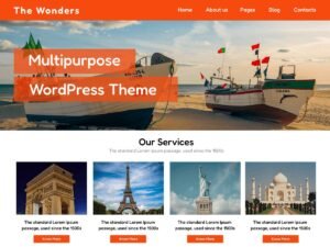 Free The Wonders WordPress Theme