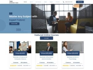 Free Tutor Elearning WordPress Theme