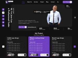 Free Unique Freelancer Portfolio WordPress Theme