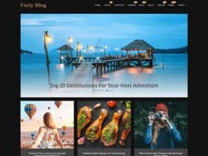 Free Unity Blog WordPress Theme