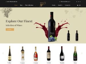 Free Wine Store WordPress Theme