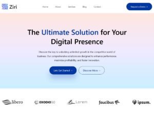 Free Ziri WordPress Theme