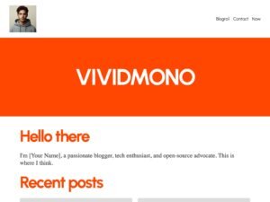 Free vividmono WordPress Theme