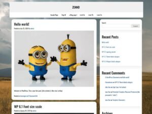 Free zenno WordPress Theme