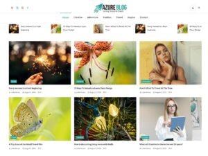 Free Azure Blog WordPress Theme