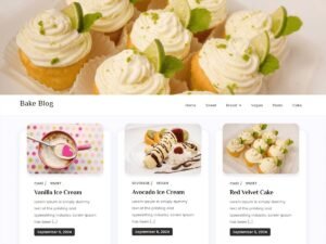Free Bake Blog WordPress Theme
