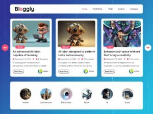 Free Bloggly WordPress Theme