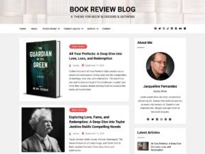 Free Book Review Blog WordPress Theme