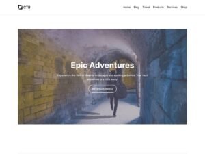 Free Cabin Travel Blog WordPress Theme