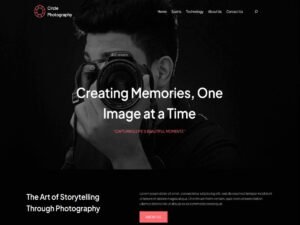 Free Circle Photography WordPress Theme