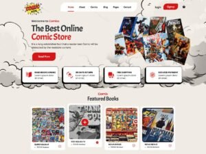 Free Comic Book Store WordPress Theme
