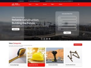 Free Construction Contractor WordPress Theme