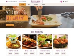 Free Continental Restaurant WordPress Theme